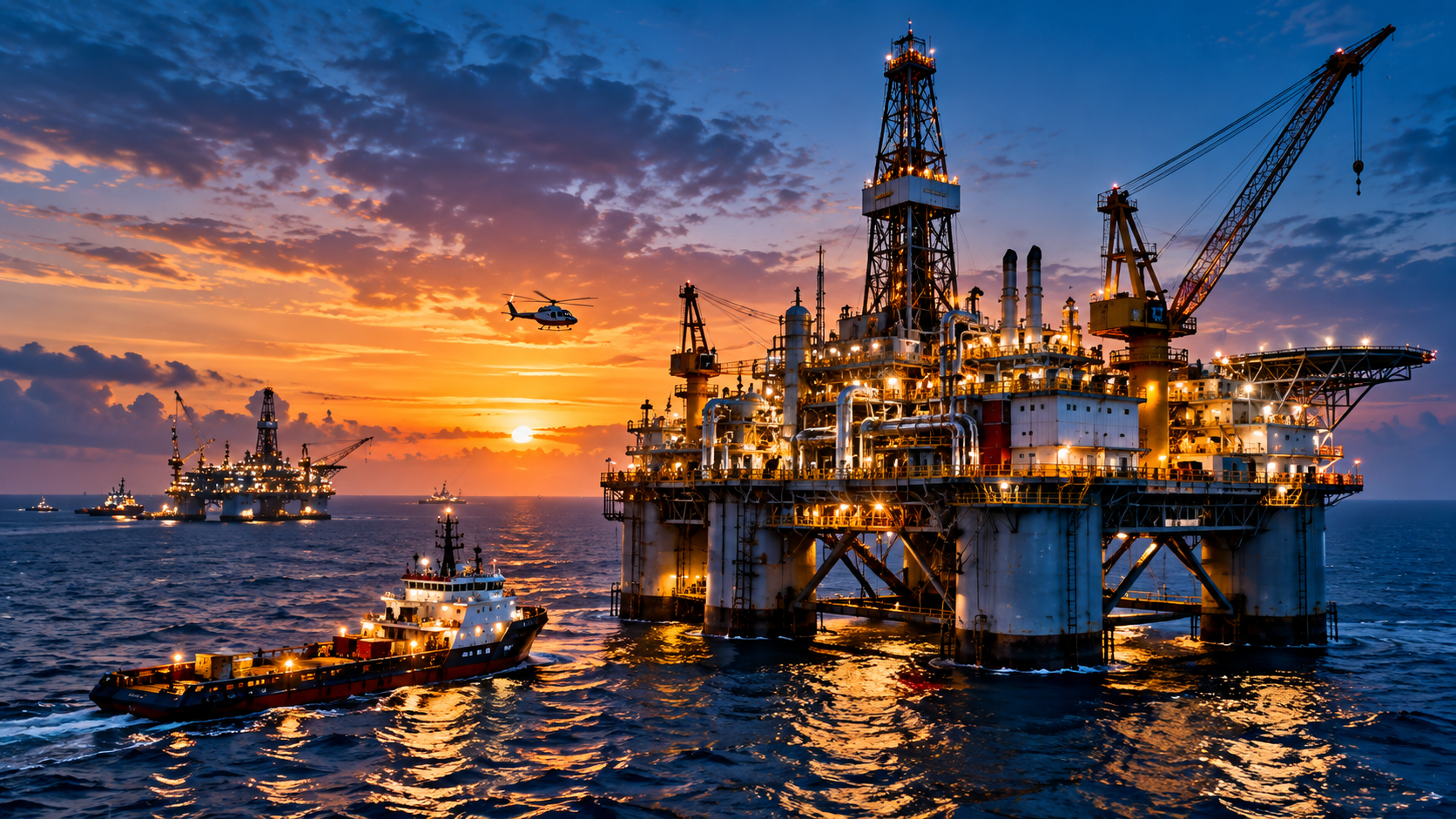 Offshore oil and gas rig